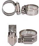 (SCGEHA) ステンレス ホースバンド 耐熱 ホースクランプ 14ｍｍ～27ｍｍ　10個セット 20個セット 水道ホース サイズ (10)