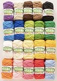 ハマナカ ホビーメイク 毛糸 並太 各色20玉セット 45g 約79m