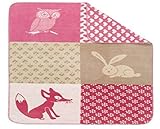 Ibena 2817-500 Cuddly Kids Patchwork Blanket - Pink, 29 x 39 in. by IBENA [並行輸入品]