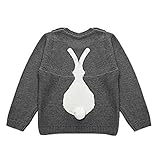 (プタス)Putars ベビー服 子供服 セーター 女の子 男の子 背中に うさぎ柄 二色 防寒 可愛い 秋 冬 旅行 記念日 プレゼント 12ヶ月-4歳