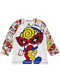 (マイファーストヒステリック) MY FIRST HYSTERIC HYSTERIC WONDER CIRCUS総柄 袖切替ロングTシャツ 90cm ホワイト