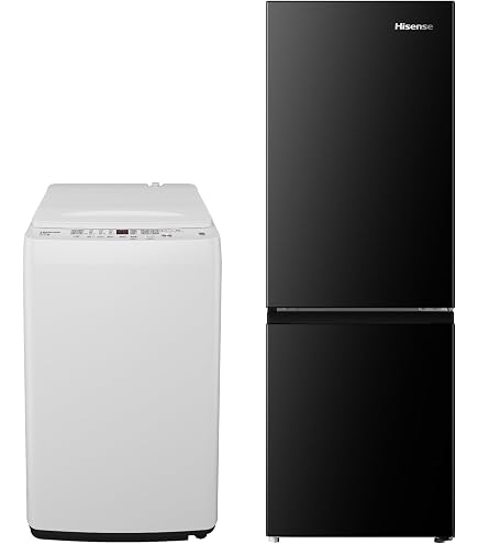 Amazon | 【新生活家電セット】ハイセンス 冷蔵庫250L 銀 & 洗濯機6