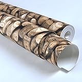 GXX American Vintageワインボトルストッパーコルクパターン壁紙/ワインバーカフェレストランバーwallpaper-a