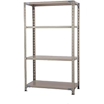 calme スチールラック 4段BK/WH