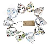 Genda 2Archer(JP)　よだれかけ　ベビー　赤ちゃん　綿100％　10枚セット　かわいい　ビブ　２層タイプ　カラフル　三角巾　バンダナ　キッズ　女の子　男の子　スタイ　出産祝い　プレゼント