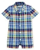 ラルフローレン　【POLO RALPH LAUREN　ポロラルフローレン】　ベビー　カバーオール　チェック　マルチカラー　ボタンダウン【6M】【9M】 (9M(6-9ヵ月)) [並行輸入品]
