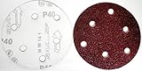 Astral ダブルアクション マジック ペーパー サンダー用 125mm 6穴 各種 100枚 セット (40＃)