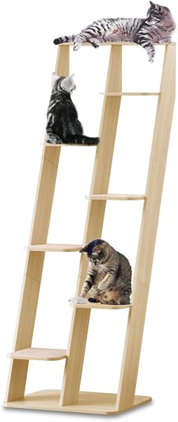 ottostyle.jp Cat Tower, Cat Shelf, Interior Decoration, Stylish, Exercise, Shelves, Stands Against Wall, Stationary Type - 1