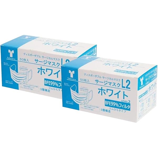 フジソフトサージカルマスク 白 ５０枚入×４８箱(２４００枚) まとめ売り フジソフトサージカルマスク 白 50枚入×48箱(2400枚