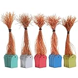 CCINEE　カラフル　園芸用タグ 吊ラベル　植物ラベル　5色　500枚入