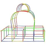 建物ブロック、300ピースwarmhoming Straw Building Sets for Boys and Girls , Strawコンストラクタ酷使プラスチックエンジニアリングおもちゃ、カラ