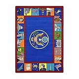 Joy Carpets Kid Essentials Early Childhood Symbols of America Rug Multicolored 7'8 x 10'9 [並行輸入品]