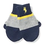 RalphLauren ラルフローレン　コットンニット 手袋　ミトン　サイズ6-9M (グレーマルチ)