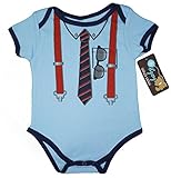 Mon Cheri Baby The Nerd v.i.p.面白い赤ちゃん男の子女の子男女兼用幼児面白いドレスUpボディスーツ。 カラー: ブルー