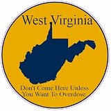 米国カスタムステッカーWest Virginia Overdoseステッカー 3" ピンク USCS-1499451285-3