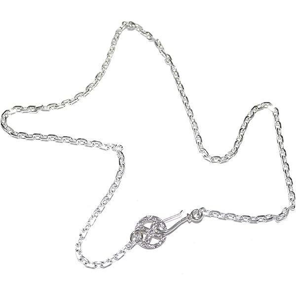 Amazon | [ファーストアローズ] シルバー ネックレス ホワイト メンズ