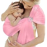 Domybest 新生児 ベビースリング 赤ちゃん 抱っこ紐 ベビーキャリア 8色選べる (ピンク)