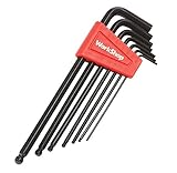 WorkShop 82527RP Long Arm Ball Hex Key Wrench Set, 7-Piece [並行輸入品]