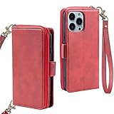 iPhone 13 Pro Max ケース 手帳型 多財布デザイン アイフォン13 プロ マックス カバー 手帳 専属ストラップ iPhon