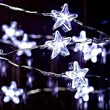 The Gerson Company 39193 40" Battery Operated LED Light String with Clear Acrylic Stars, Cool White 