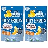 Little Duck Organics オーガニック 赤ちゃん～幼児向け フリーズドライ フルーツスナック (ブルーベリー&バナナ)(0.75oz x 2袋)[海外直送品] [並行輸入品]