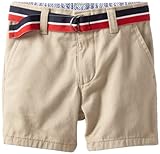 Tommy Hilfiger Baby Boys ' Charlieフラットフロントショート カラー: ベージュ