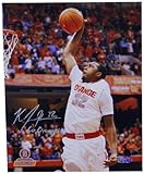 NCAA Syracuse Orange Kris JosephホワイトJersey Dunk垂直写真with GoオレンジInscription、8 x 10-inch