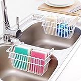 GYP キッチン台所用品アイアンシンクの排水洗面ブラシラグストレージラックスポンジドレンラックラック ( 色 : 白 )