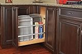 Rev-A-Shelf - 447-BCBBSC-5C - 5 in. Pull-Out Wood Foil Wrap/Tray Divider Cabinet Organizer with Ball