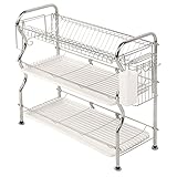 キッチン304ステンレス鋼3層皿ラック（アンビルプレート+箸のチョッパー仕様：67 * 24 * 51.5センチメートル）