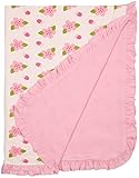 KicKee Pants Print Ruffle Stroller Blanket, Natural Ladybug by KicKee Pants