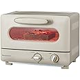 モノクローム(Monochrome) 【Amazon.co.jp限定】コイズミ オーブントースター 1000W ヒーター3段階切替 15分タイマー パンくずトレー付き レトロ ホワイト MOS-1028/W