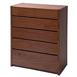 日本製(大川家具) 天然木ウォールナット材使用 大量収納チェストシリーズ 80幅5段チェスト fk0024 代引不可