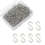YFFSFDC S字フック ミニフック ステンレス 100枚パック 吊り下げ S字 フック 錆びない 丈夫 1.4cm 銀色