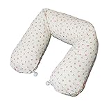 抱き枕《メル》ロングクッション【日本製】 (ホワイト×レッド)