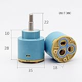 Wovier交換用シングルハンドル蛇口カートリッジバルブセラミックディスク35 mm直径