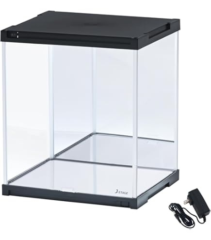 J-STAGE LED付き フィギュアケース　ハイタイプ　背面ブラック J-STAGE ハイタイプ【LEDなし/UVカット/背面ミラー/ブラック】(LEDなし