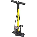 パナレーサー(Panaracer) 自転車 空気入れ ロングホース 空気圧計付 全バルブ対応 黒/黄 樹脂製