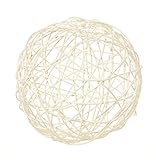 東京堂 天然素材 ラタンボール 20ｃM ホワイト FE000172-001