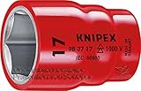 クニペックス (KNIPEX) ソケット KNIPEX 9837-13 (3/8SQ) 絶縁ソケット 1000Ｖ 9837-13