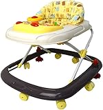 丸長 オリジナル ベビーウォーカー 歩行器 ストッパー付き ブラウン