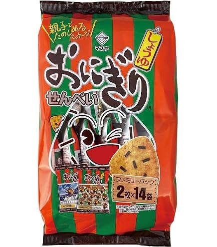 Amazon.co.jp: マスヤ おにぎりせんべい 個包装 2枚入×12袋 しょうゆ