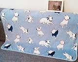 dangtop Super Soft Cozy Warm Blanket Withかわいい猫と牛漫画キッズ用、と大人 28"x39"