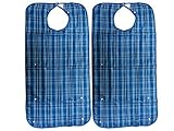 2 x Economy Small Blue Adult Bib by Care Home Superstore