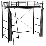 家具 便利 おしゃれ ロフトベッド（ブラック） 90709600