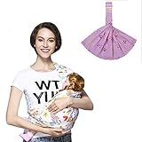 Sincerestore抱っこひも シンプル 軽量 コンパクト お出かけ 持ち運び 脱着 簡単 安全 綿100% (ピンク)