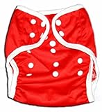 One Size Fit All- Diaper Covers for Prefolds or Regular Inserts PUL - RED by BubuBibi [並行輸入品]