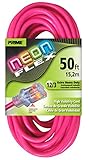 Prime Wire & Cable NS513830 50-Foot 12/3 SJTW Flex High Visibility Extra Heavy Duty Outdoor Extensio