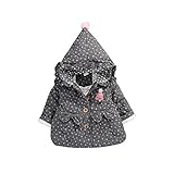 Pojour ベビー服 子供服 女の子 秋冬 防寒 おしゃれ かわいいドットコート 厚手 ソフトジャケット 長袖 暖かいジャケット ベビールームウェア 普段着 カジュアル 旅行 記念日 プレゼント ダ