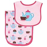 Luvable Friends Baby Drooler Bib and Burp Cloth Set by Luvable Friends